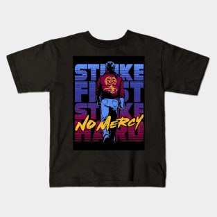 Strikes first strikes hard Kids T-Shirt